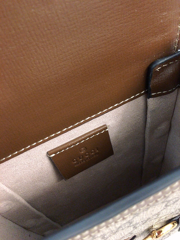 グッチバッグ角部分ディテール